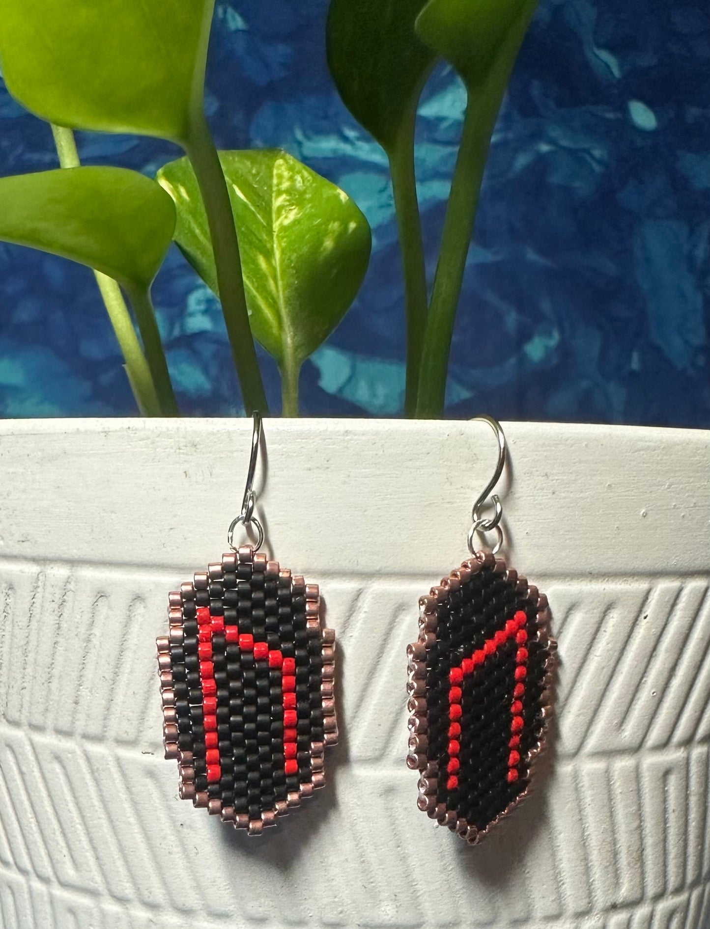 Uruz rune earrings