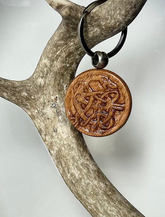 Hand carved keychain